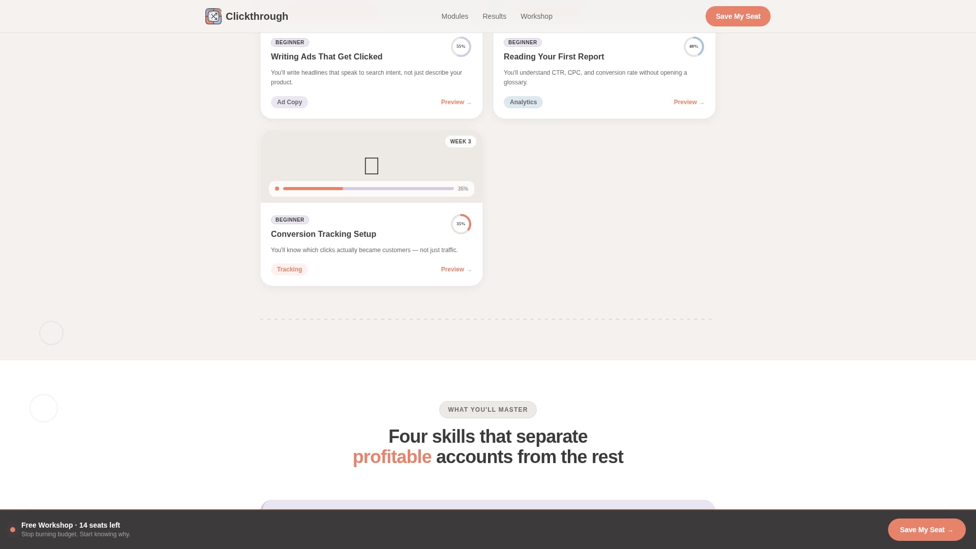 Online Skill Courses Professional Website Template
