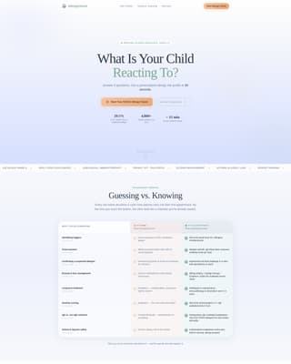 Clarity — Certified Children Allergy Clinic Landing Page Template