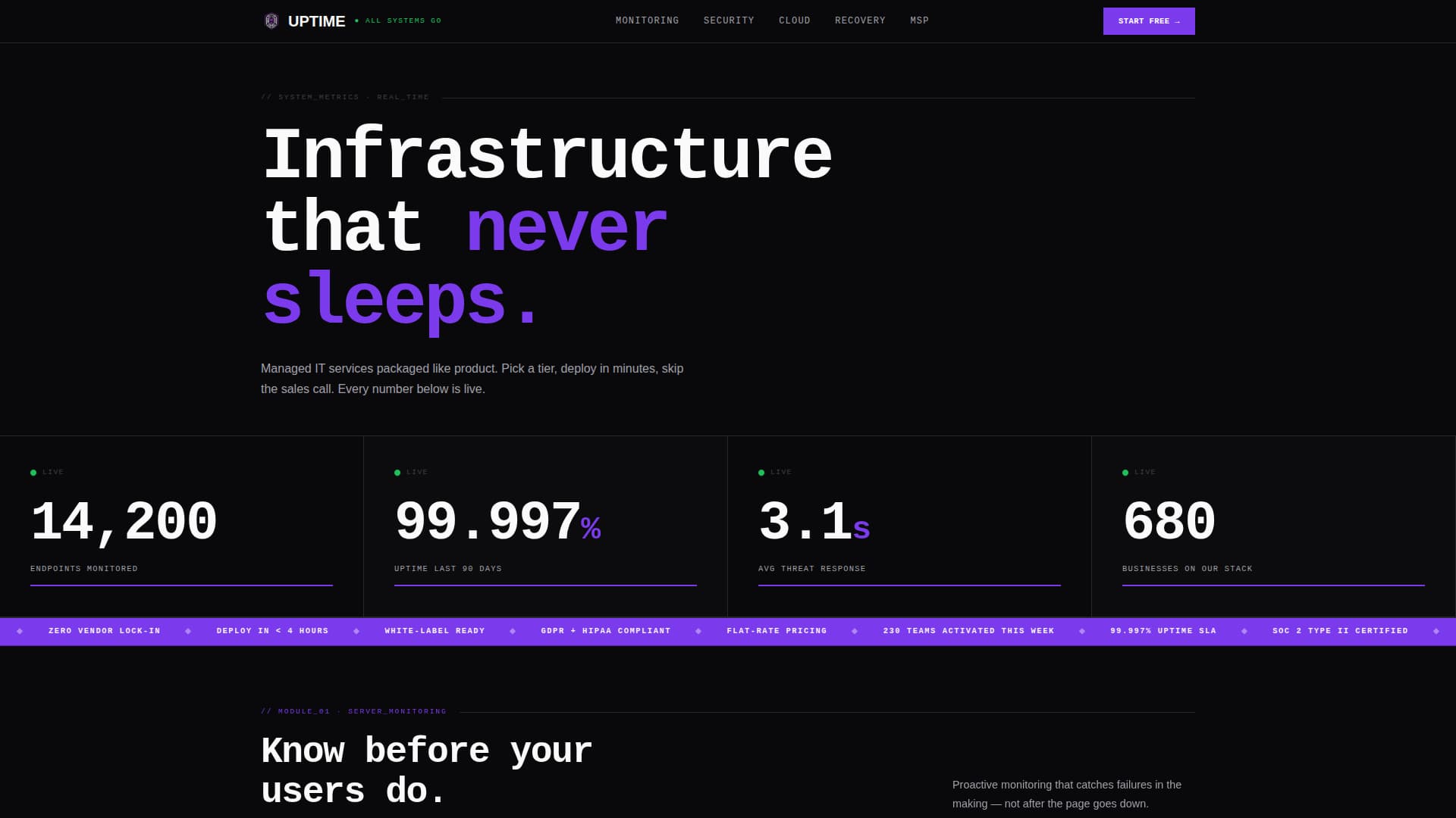 IT Services Digital Presence Professional Website Template