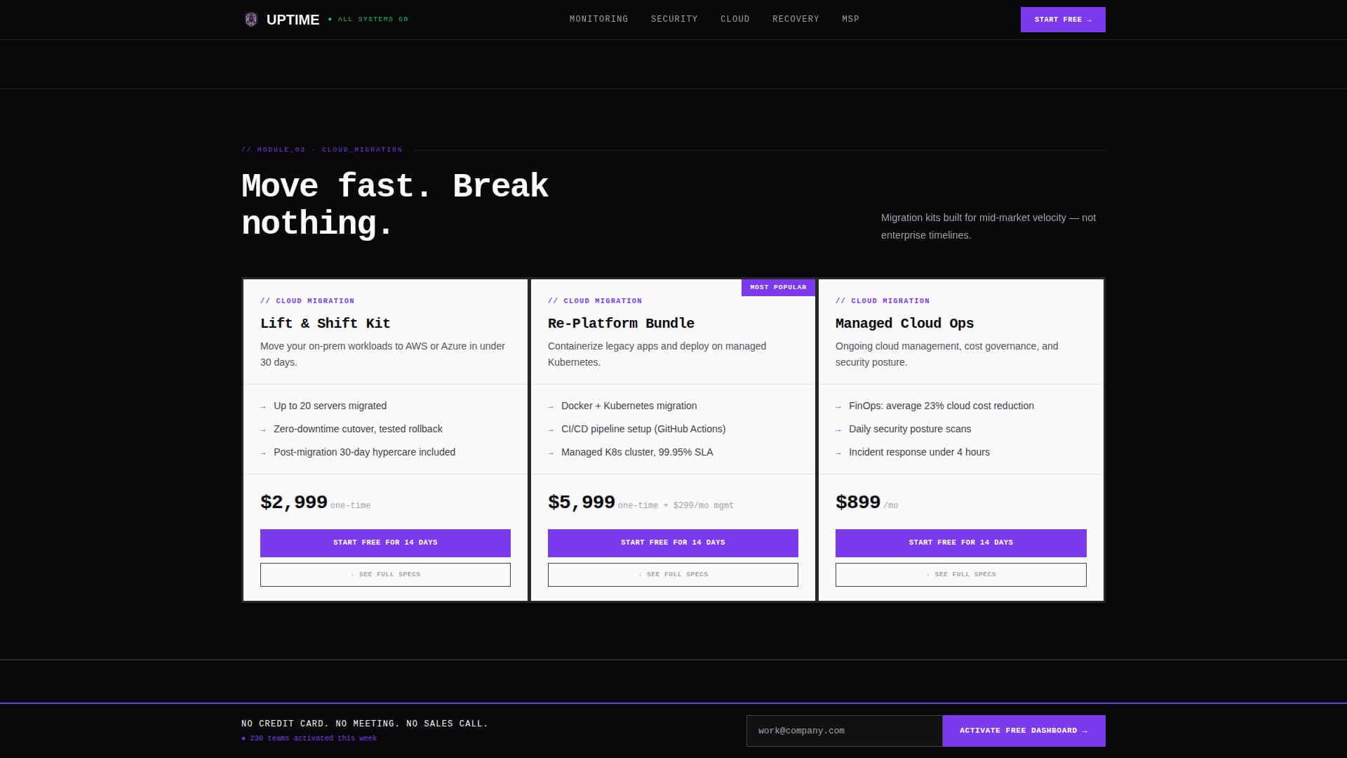 IT Services Digital Presence Professional Website Template