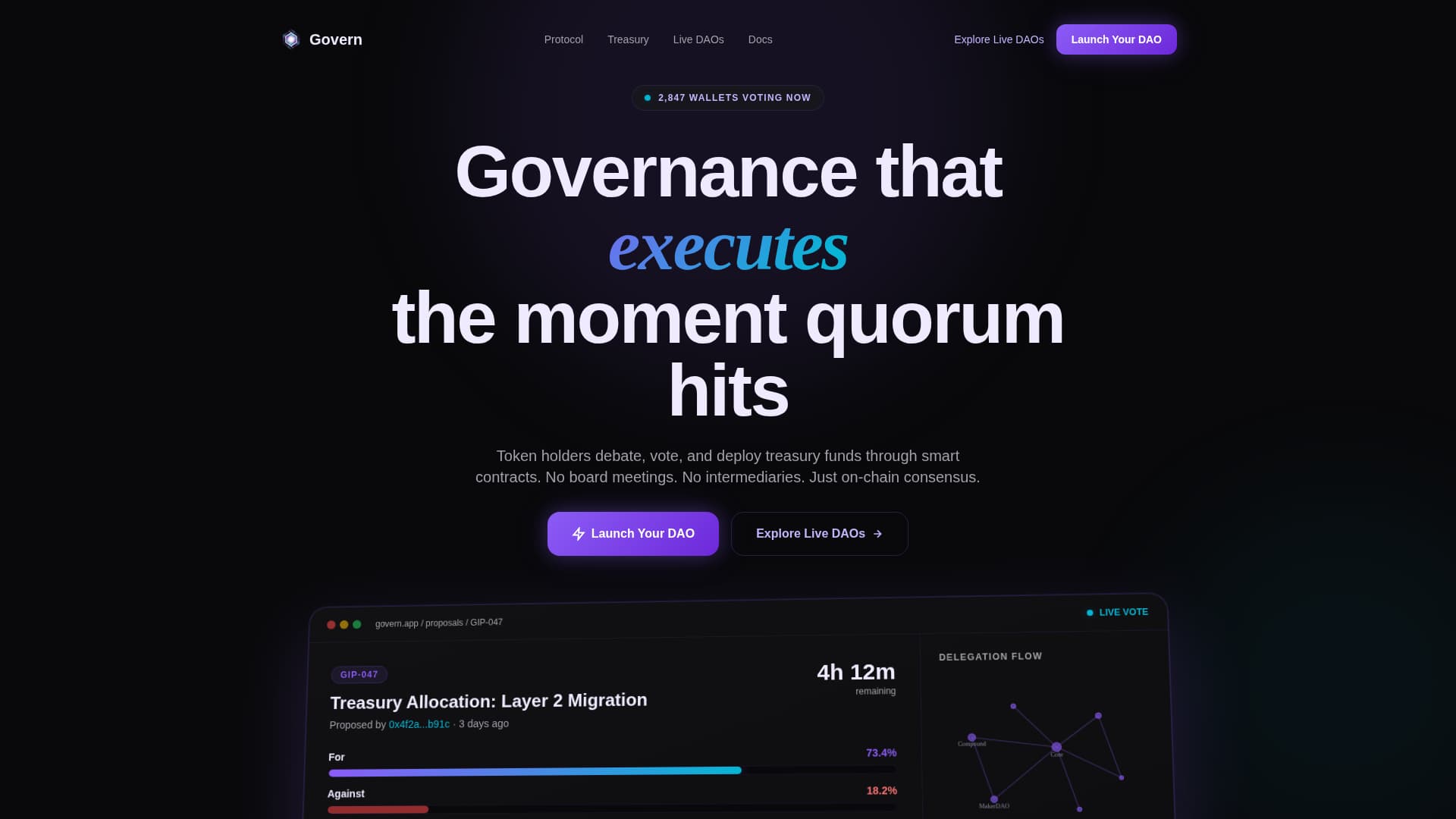 Autonomy — Transparent Decentralized Autonomous Organization Landing Page Template