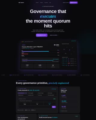 Autonomy — Transparent Decentralized Autonomous Organization Landing Page Template
