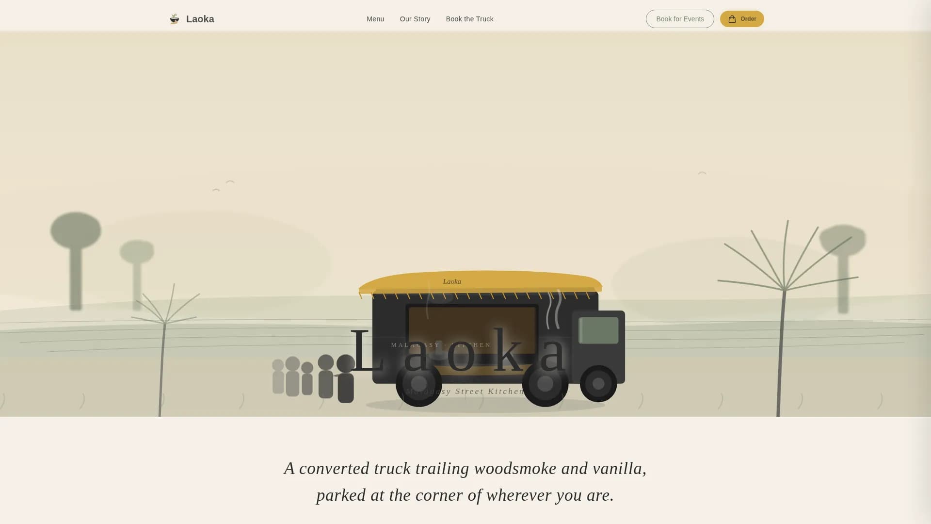 Island — Vibrant Malagasy Kitchen Landing Page Template