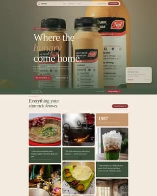 Night — Authentic Malaysian Street Landing Page Template