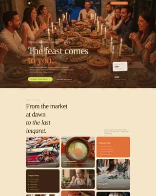 Fiesta — Premium Maltese Catering Landing Page Template