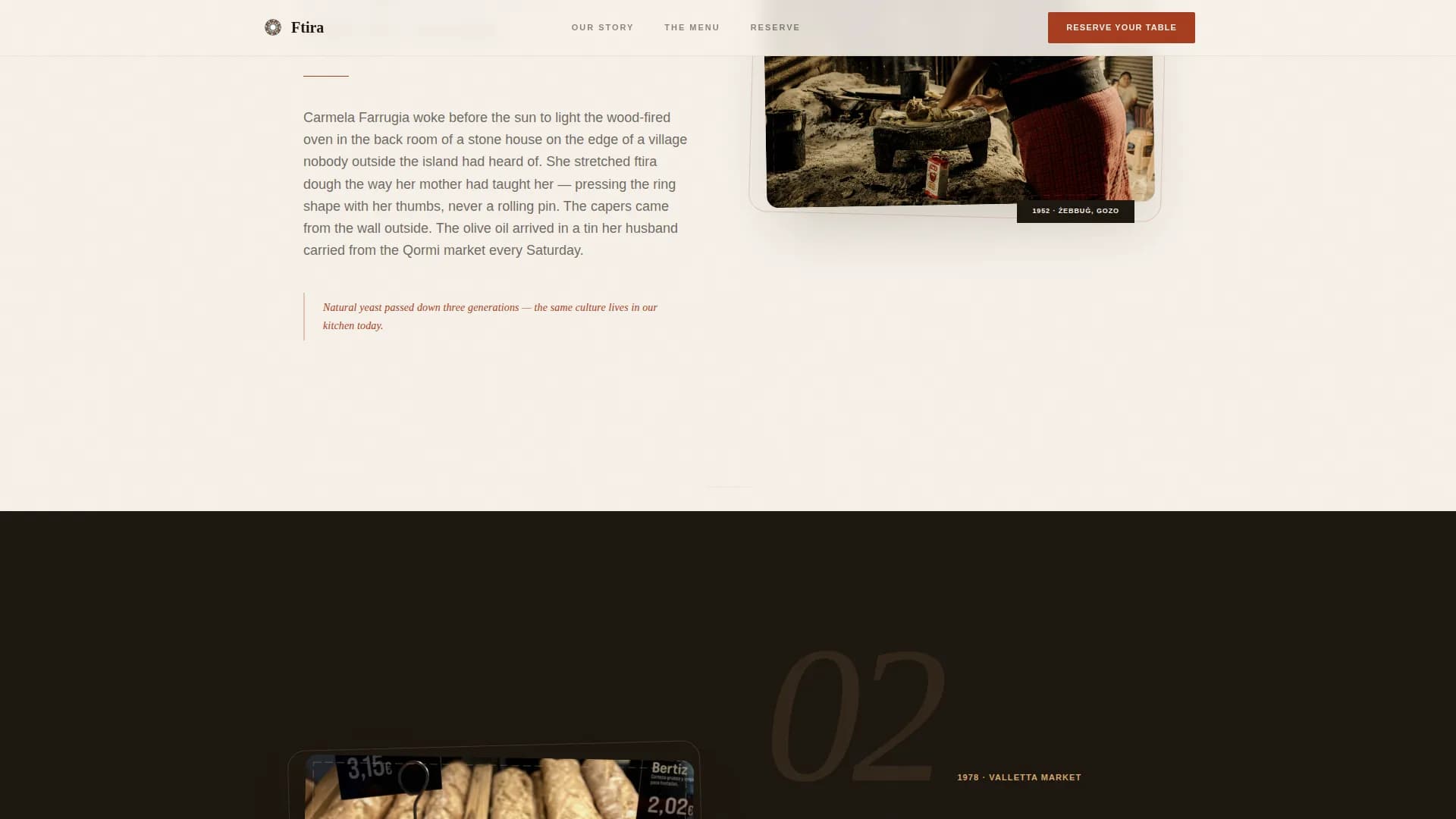Malta — Immersive Maltese Cuisine Landing Page Template