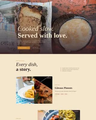 Island — Artisan Mauritian Catering Landing Page Template
