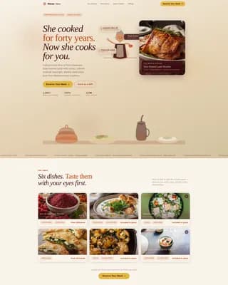 Meze - Authentic Mediterranean Catering Landing Page Template