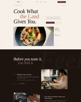 Harvest — Artisan Mediterranean Class Landing Page Template
