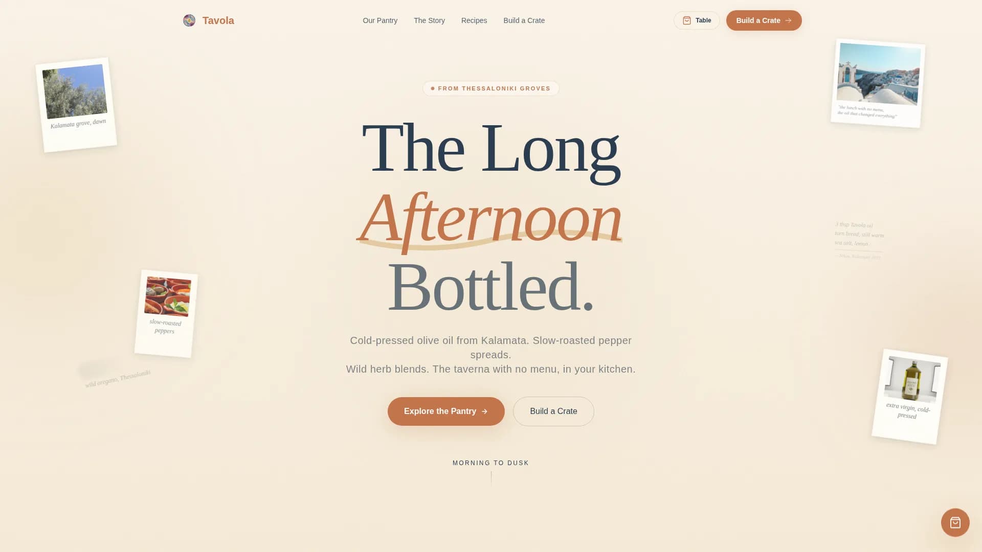 Mediterranean Diet Food & Dining Professional Website Template