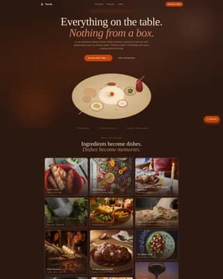 Tavola — Artisan Mediterranean Dining Landing Page Template