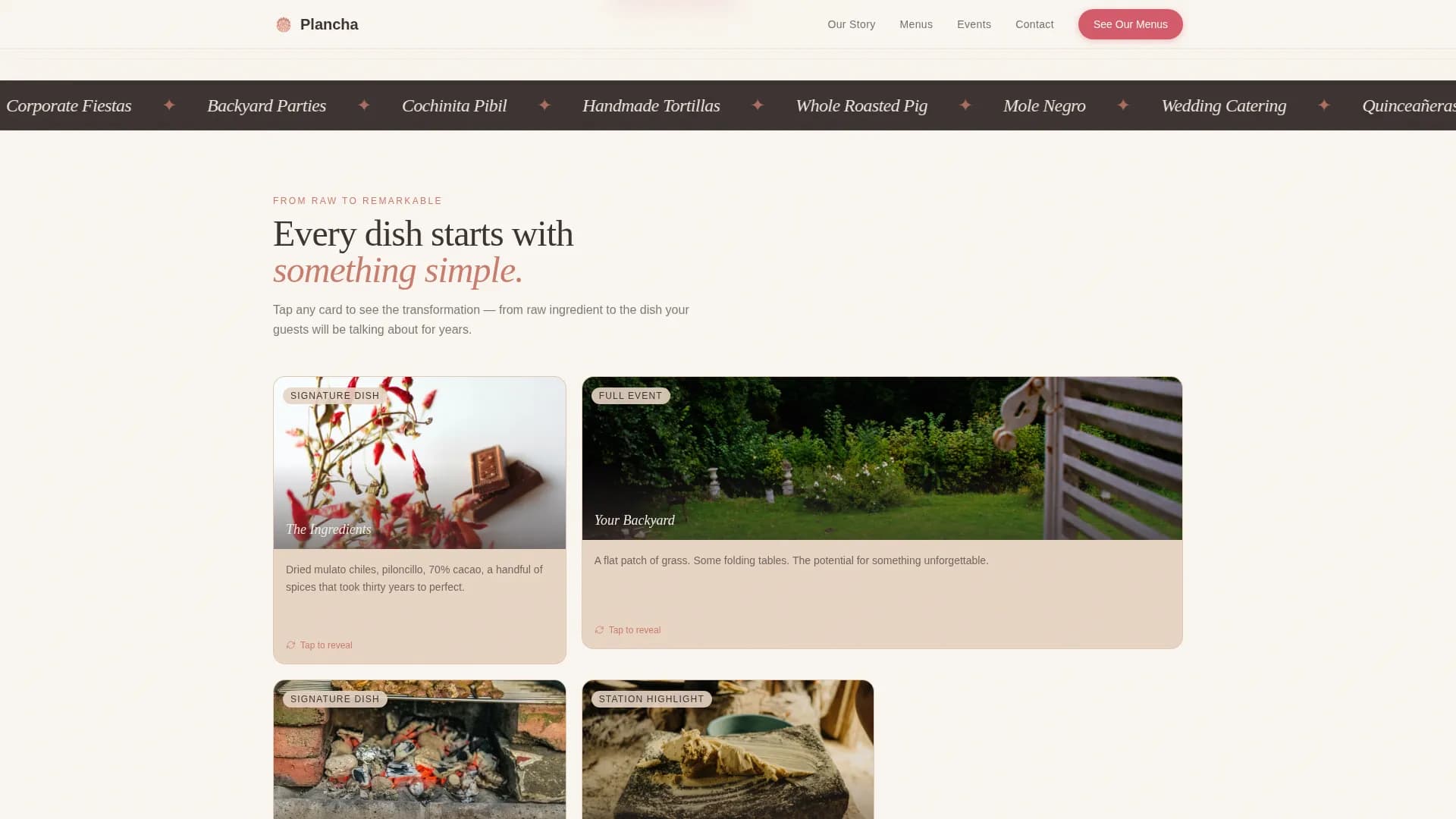 Cocina — Premium Mexican Catering Landing Page Template