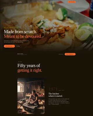 Mexican Dining Professional Website Template