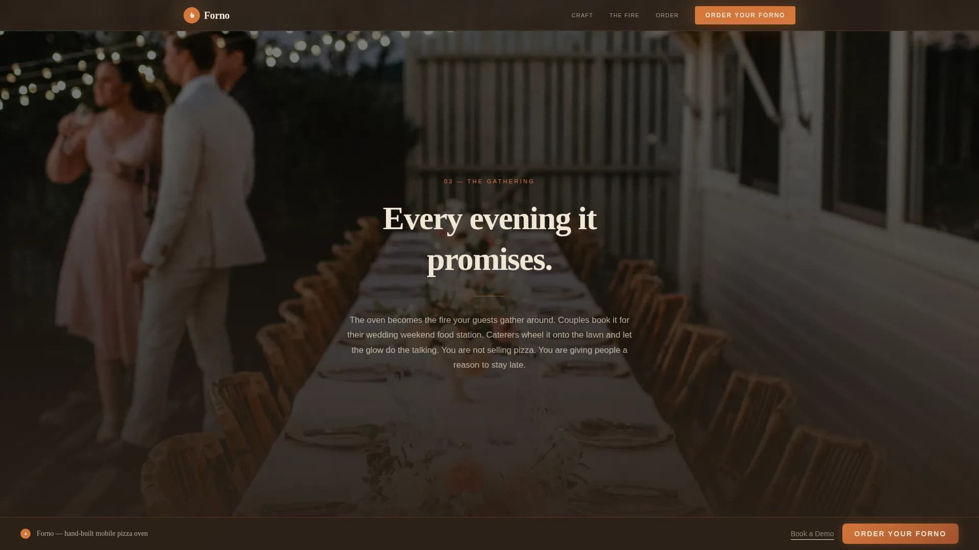Forno — Mobile Pizza Service Landing Page Template