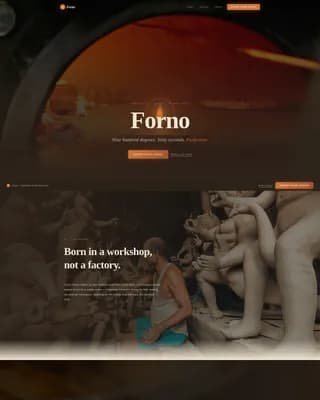 Forno — Mobile Pizza Service Landing Page Template