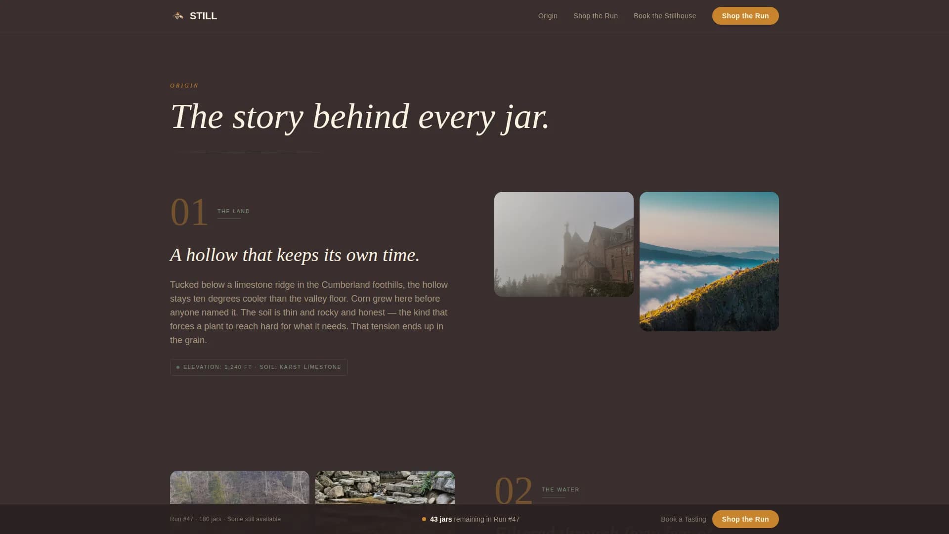 Still — Craft Distillery Landing Page Template