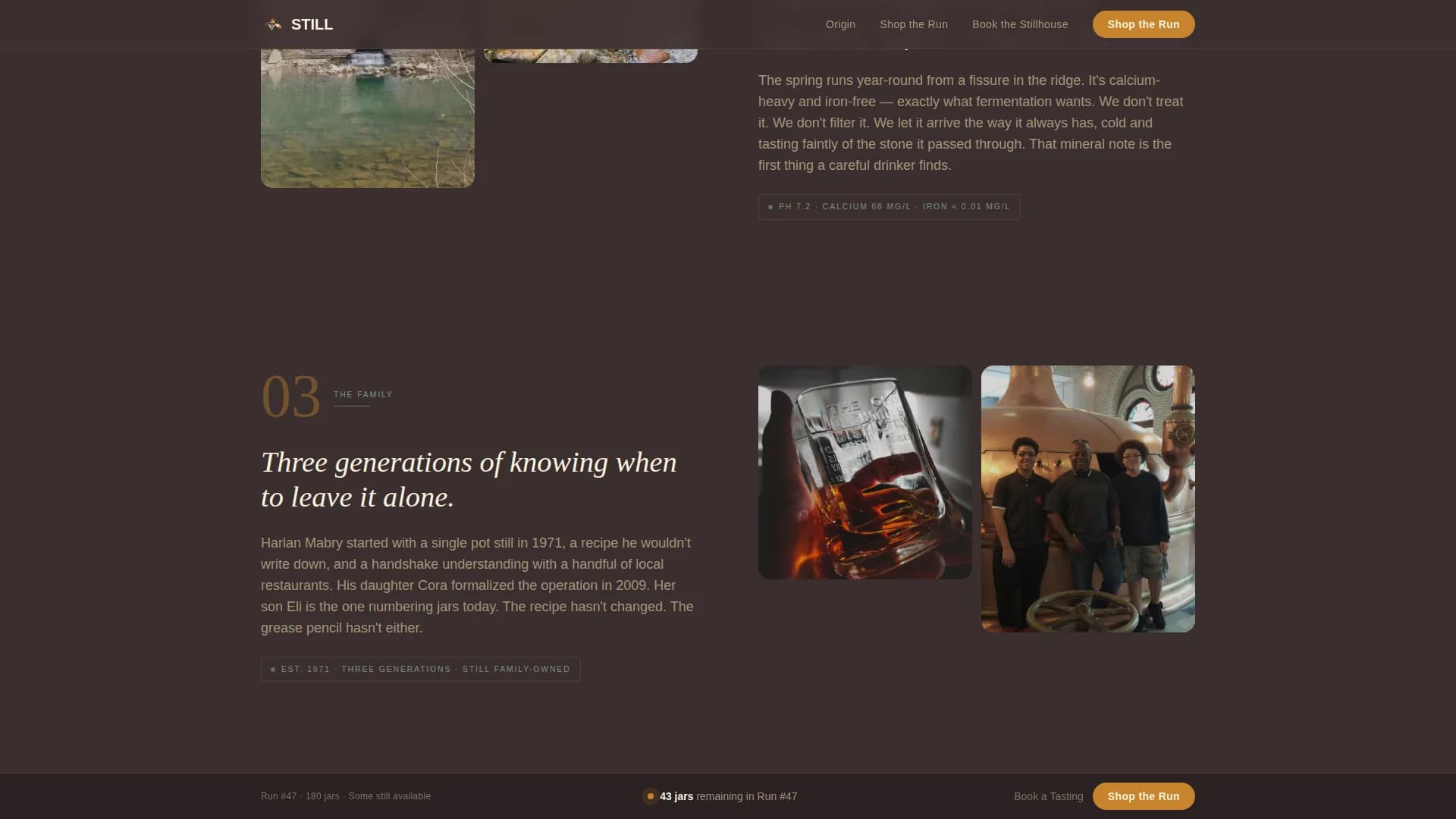 Still — Craft Distillery Landing Page Template