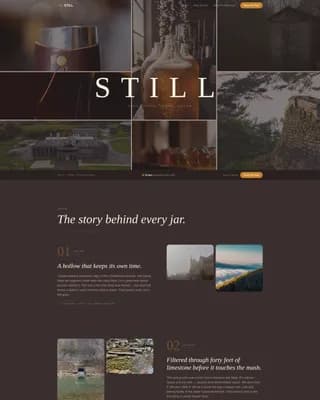 Still — Craft Distillery Landing Page Template