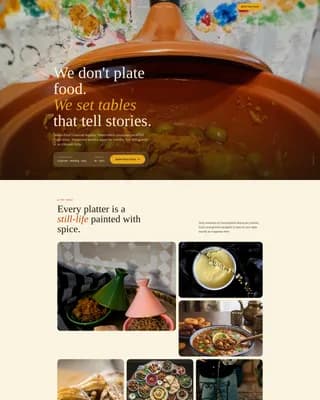 Souk — Moroccan Catering Landing Page Template