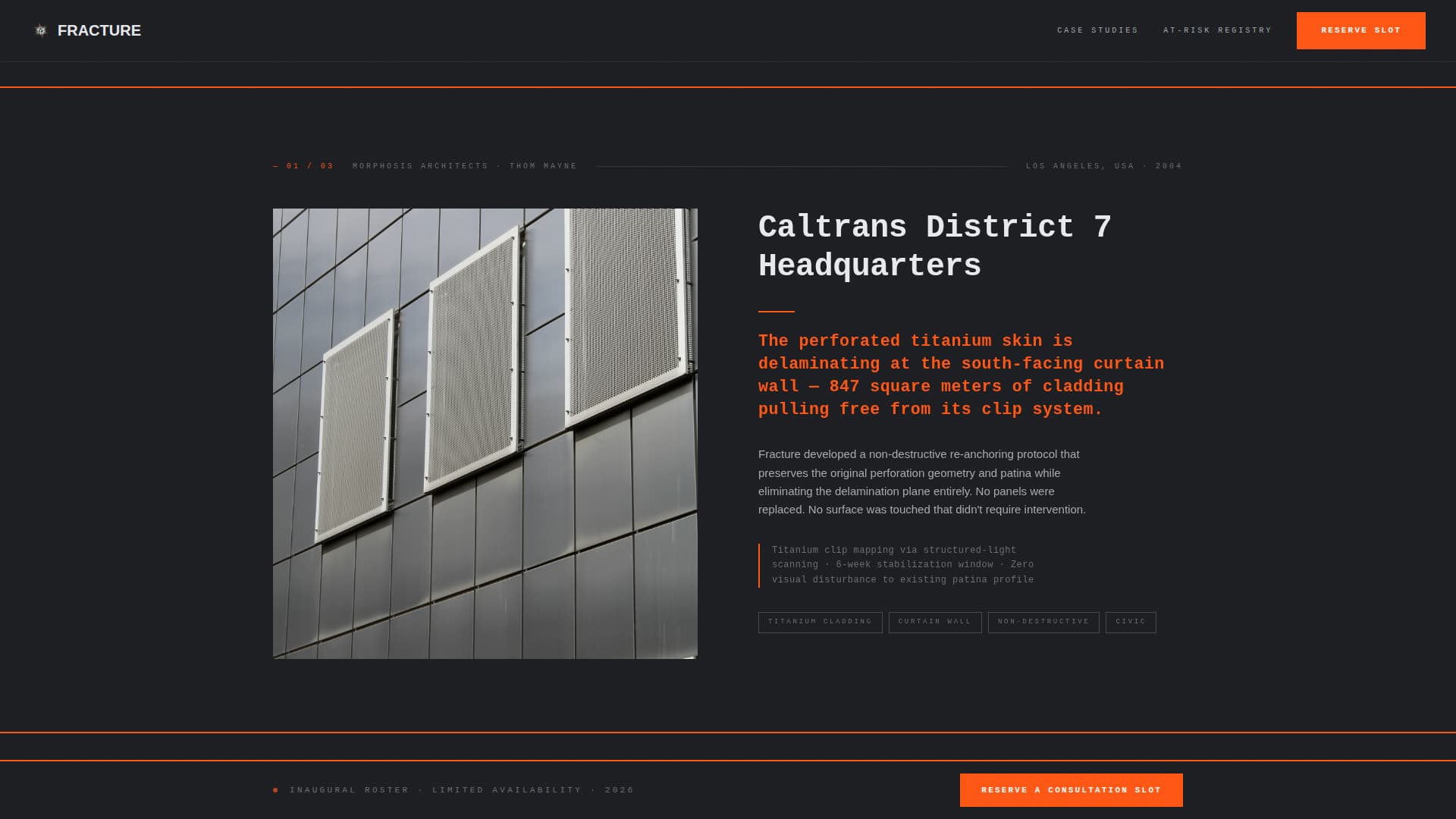 Deconstructivist Architecture Pre-Launch Website Template