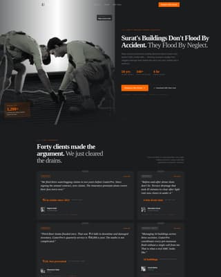 Gutterpro - Industrial Drainage Landing Page Template