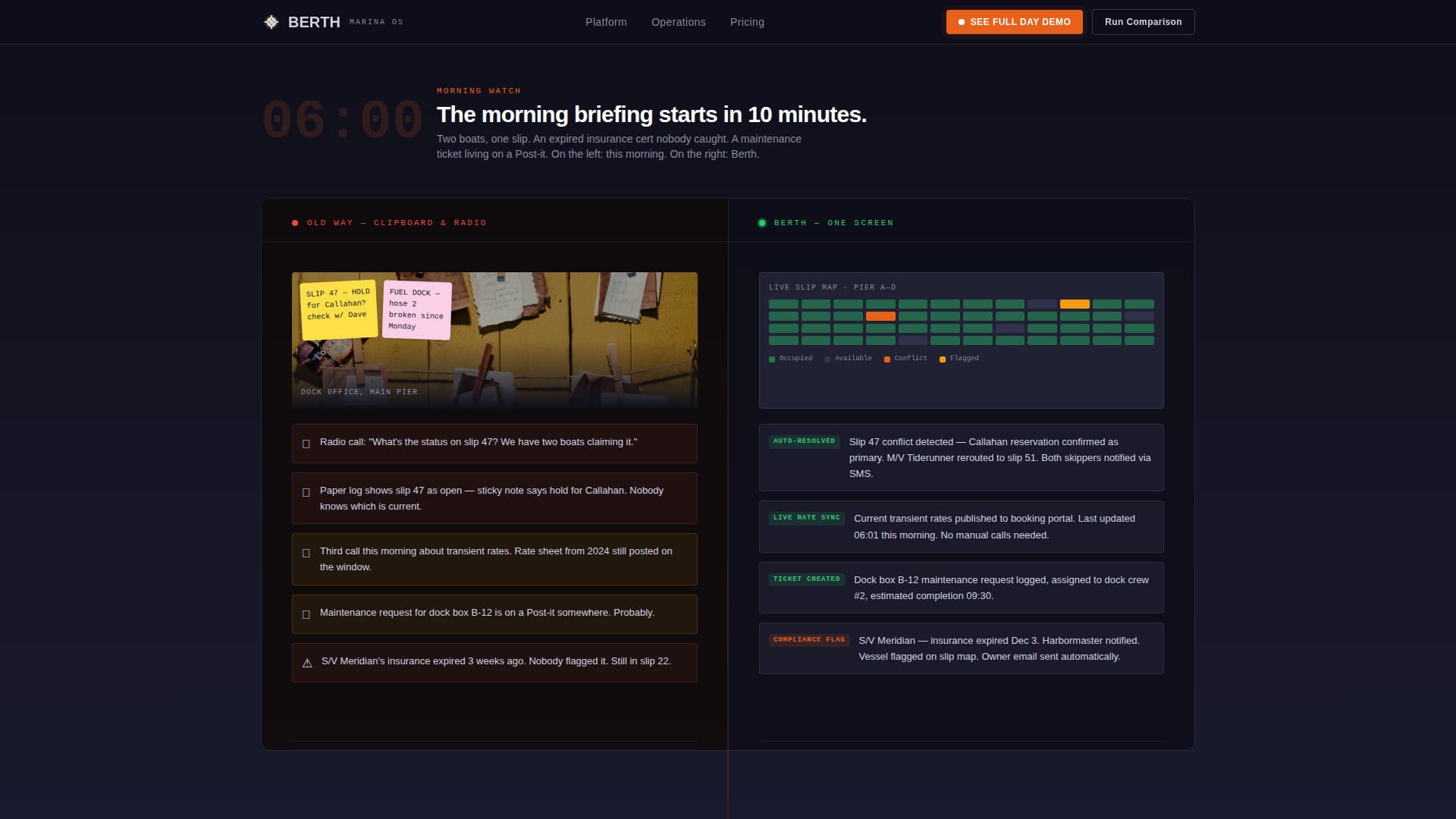 Berth - Powerful Marina Management Landing Page Template