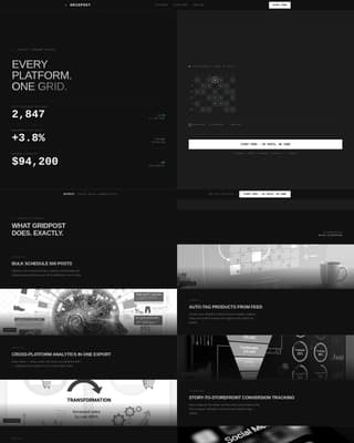 Gridpost — Omnichannel Ecommerce Platform Landing Page Template