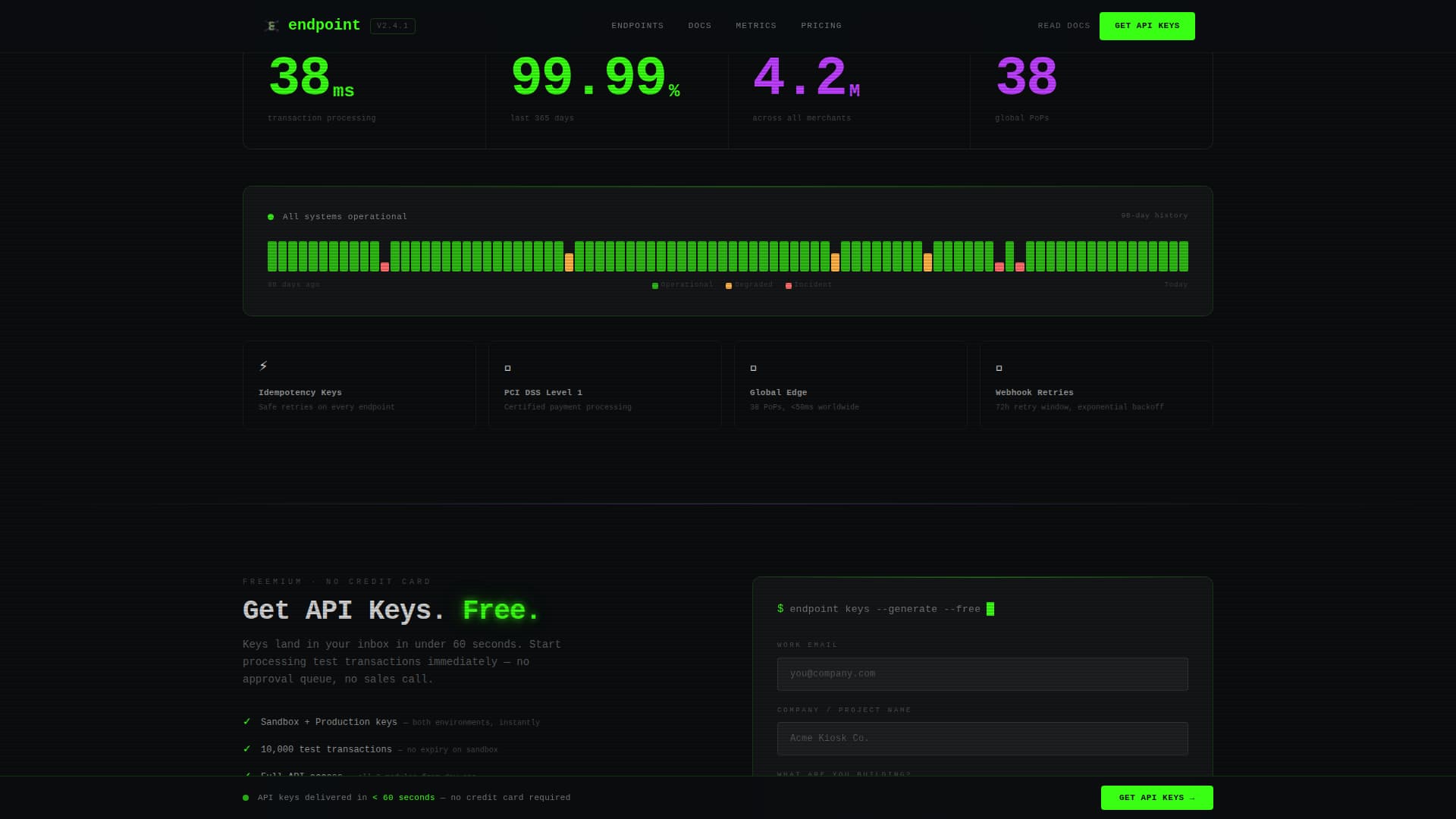 Gateway — Powerful API-First Landing Page Template