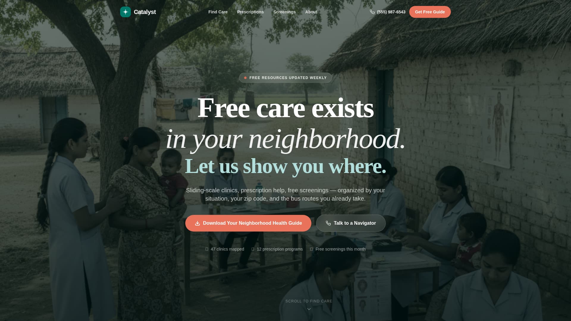 Catalyst - Trusted Healthcareaccess Landing Page Template