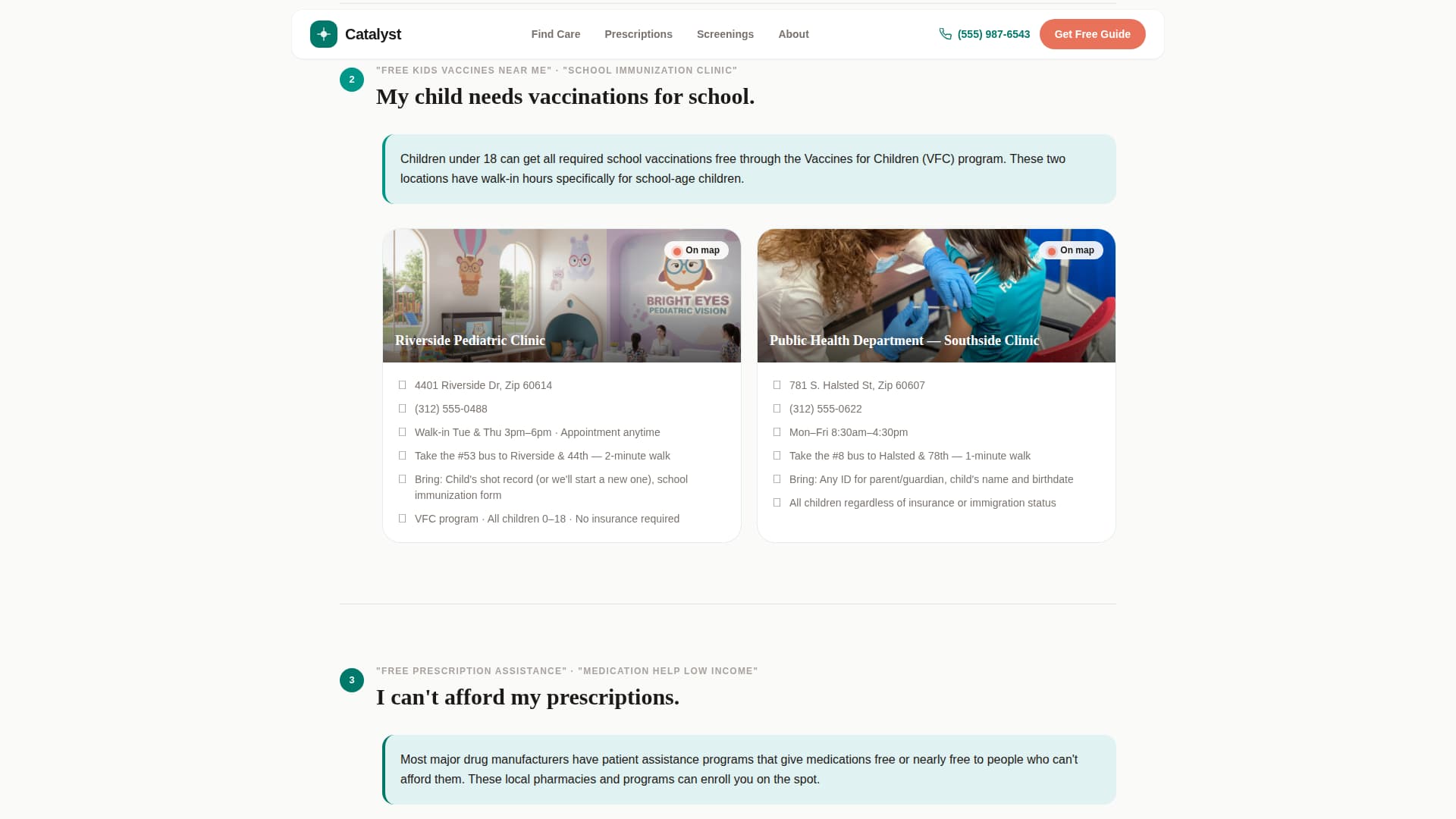 Catalyst - Trusted Healthcareaccess Landing Page Template