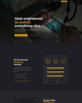 Forge - Precision Boiler Landing Page Template