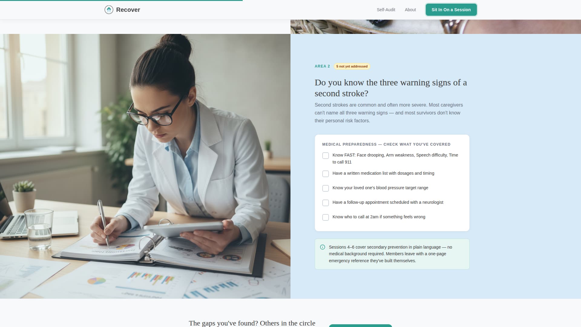 Stroke Recovery Care Professional Website Template
