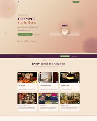 Mercado - Artisan Grocery Landing Page Template