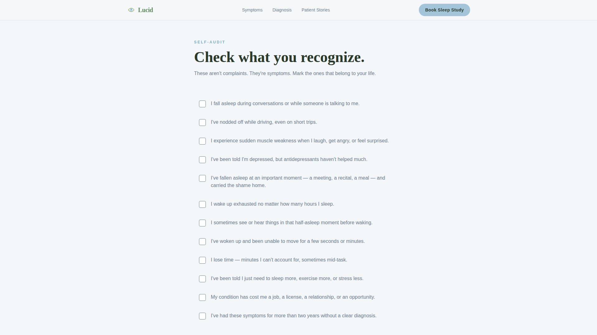 Lucid — Evidence Based Sleep Medicine Landing Page Template