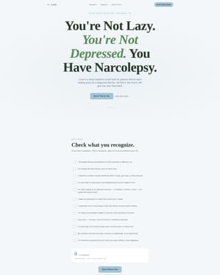 Lucid — Evidence Based Sleep Medicine Landing Page Template