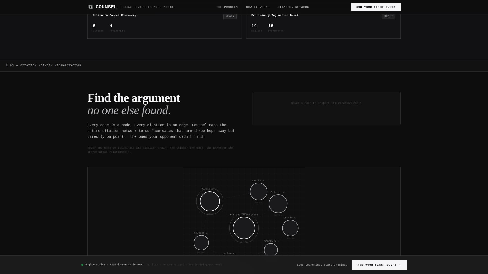 Counsel — Transformative Contract Automation Landing Page Template