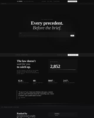 Counsel — Transformative Contract Automation Landing Page Template