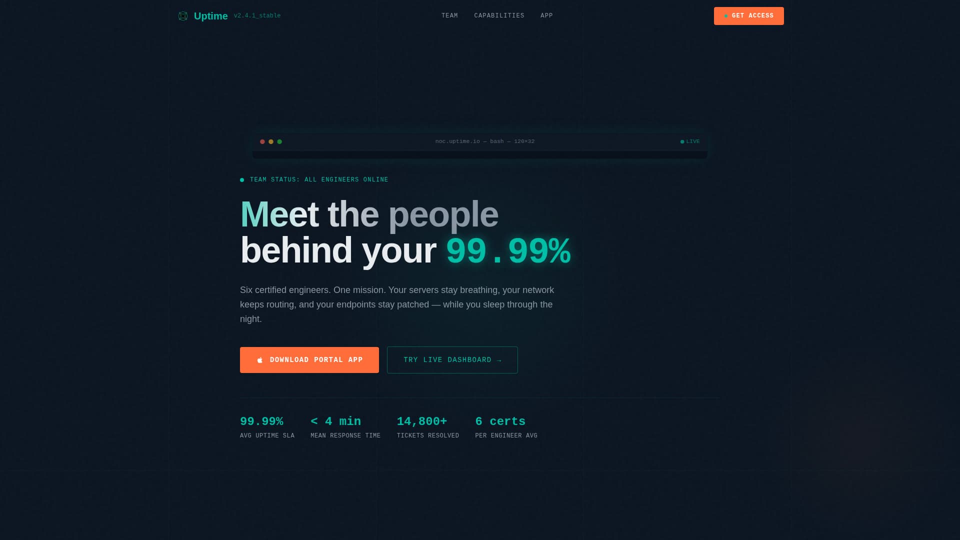Sustain — Reliable IT Services Landing Page Template