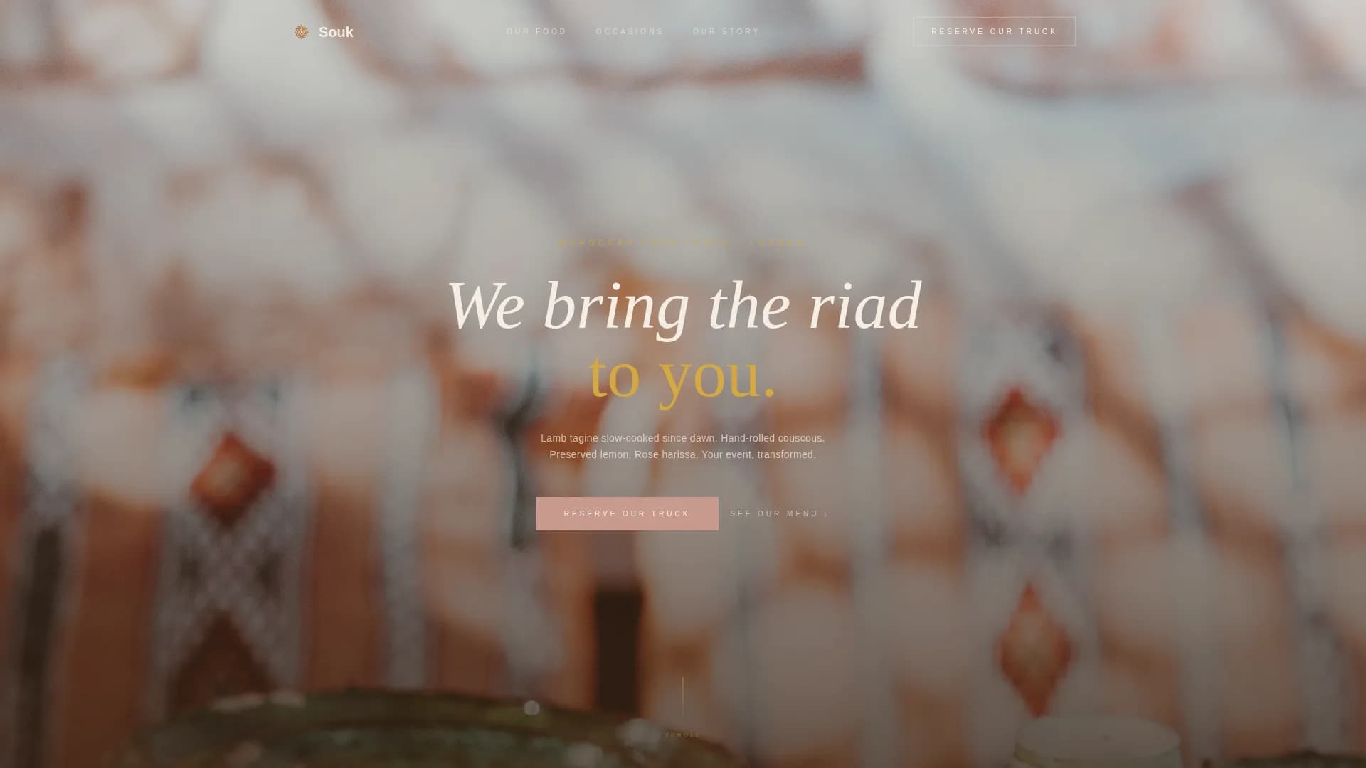 Souk — Food Truck Event Landing Page Template