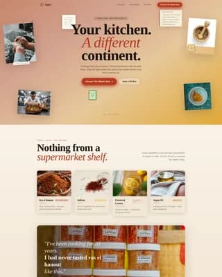 Tagine — Meal Kit Delivery Landing Page Template