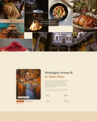 Souk — Pop-up Restaurant Landing Page Template