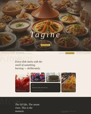 Spice — Authentic Moroccan Dining Landing Page Template