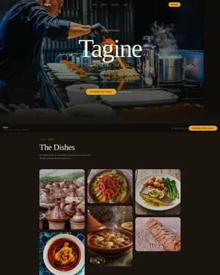 Middle Eastern Cuisine & Dining Specialist Booking Website Template
