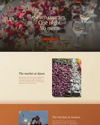 Souk — Tasting Menu Landing Page Template