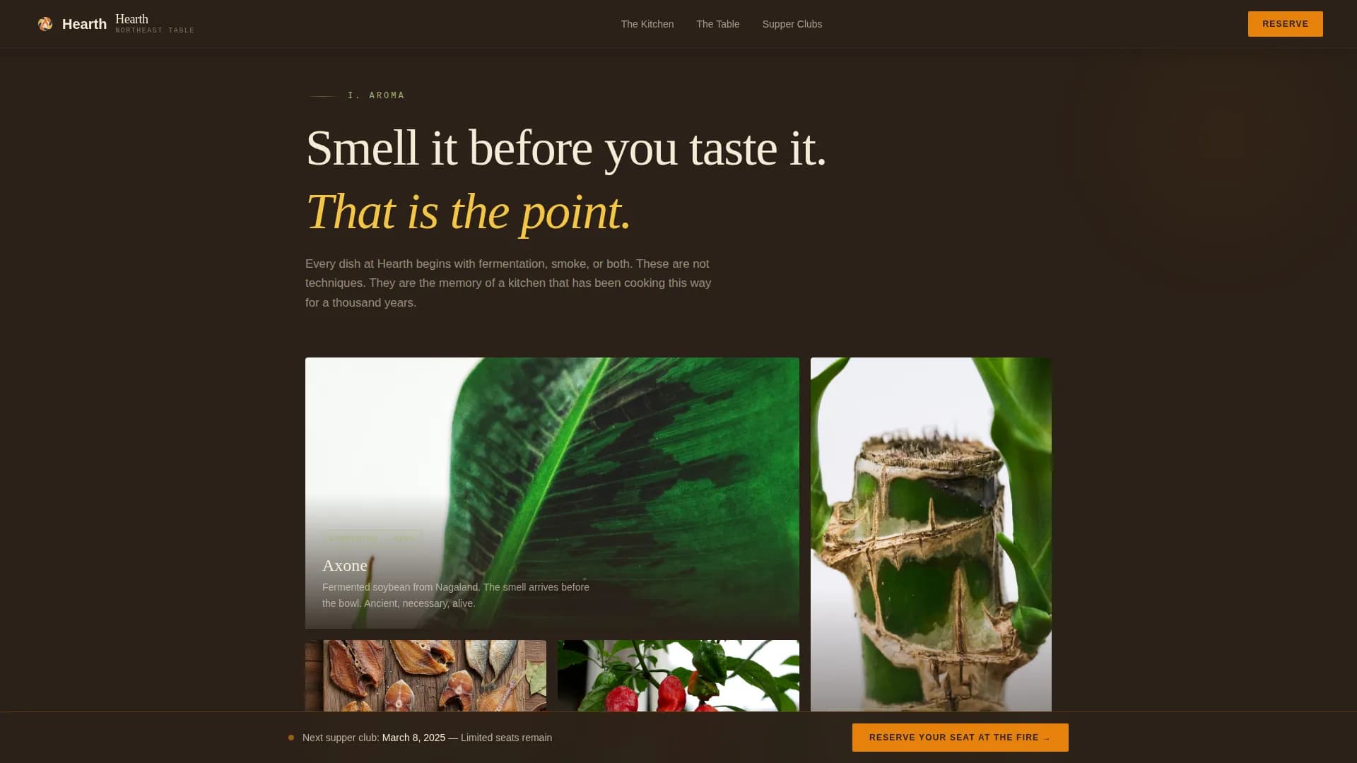 Dine — Indian Supper Club Landing Page Template