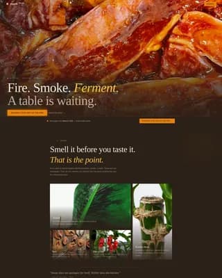 Dine — Indian Supper Club Landing Page Template