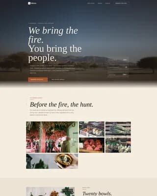 Braai — Namibian Catering Landing Page Template
