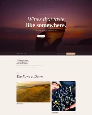 Terroir — Artisan Natural Wine Landing Page Template