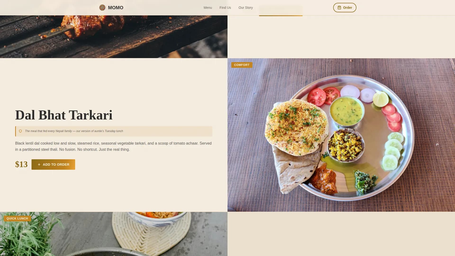 Nepalese Cuisine Professional Website Template