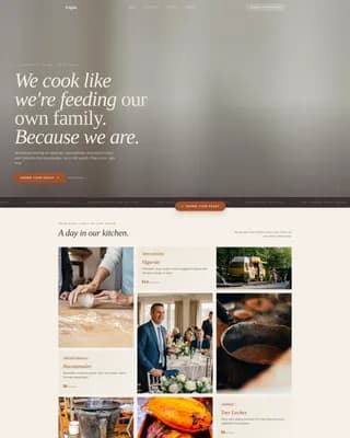 Fogn - Authentic Nicaraguan Catering Landing Page Template
